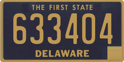 DE license plate 633404