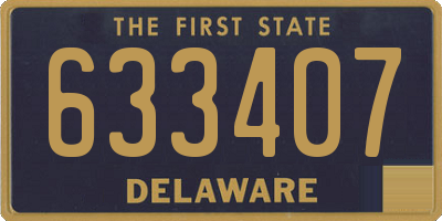 DE license plate 633407