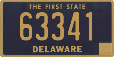 DE license plate 63341