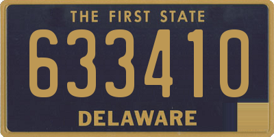 DE license plate 633410