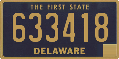 DE license plate 633418