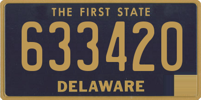 DE license plate 633420