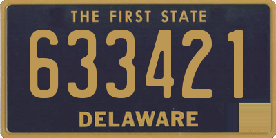 DE license plate 633421