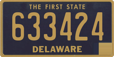 DE license plate 633424