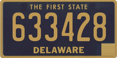DE license plate 633428