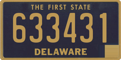 DE license plate 633431