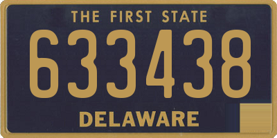 DE license plate 633438