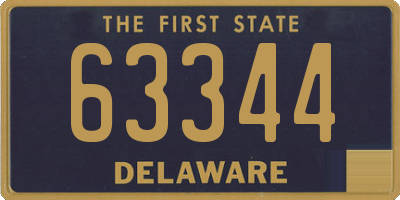 DE license plate 63344