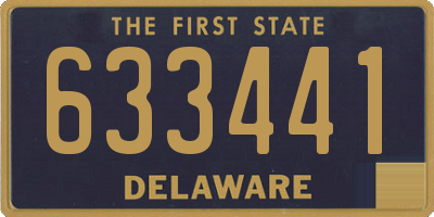 DE license plate 633441