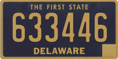 DE license plate 633446
