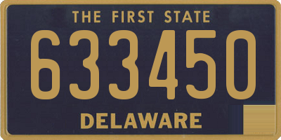 DE license plate 633450