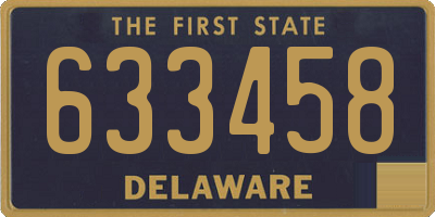 DE license plate 633458