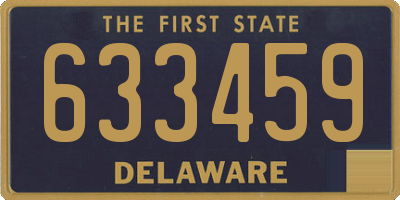 DE license plate 633459