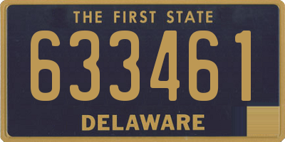 DE license plate 633461