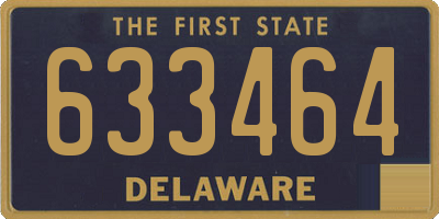 DE license plate 633464