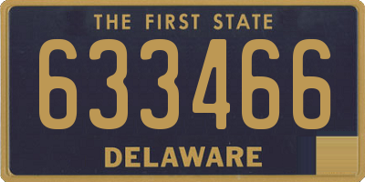 DE license plate 633466