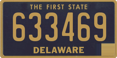 DE license plate 633469