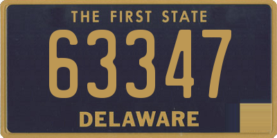 DE license plate 63347