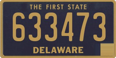 DE license plate 633473