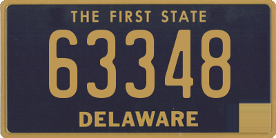 DE license plate 63348