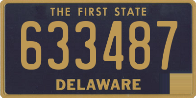 DE license plate 633487