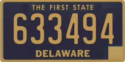 DE license plate 633494