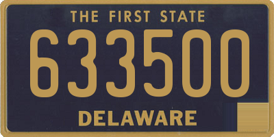 DE license plate 633500