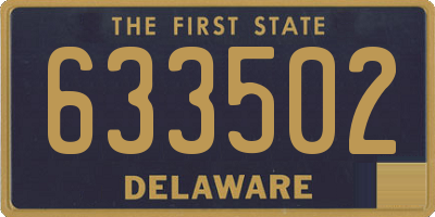 DE license plate 633502