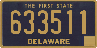 DE license plate 633511