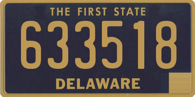 DE license plate 633518