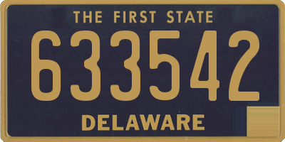 DE license plate 633542