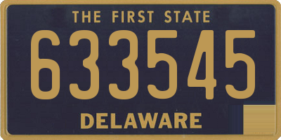 DE license plate 633545