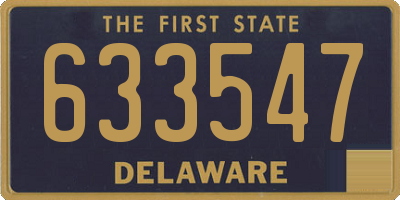 DE license plate 633547