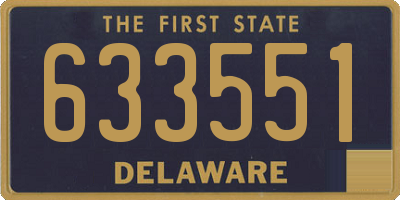 DE license plate 633551