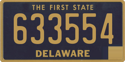 DE license plate 633554