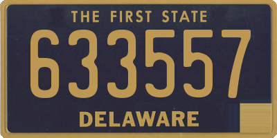 DE license plate 633557