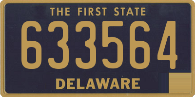 DE license plate 633564