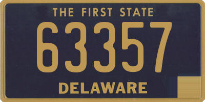 DE license plate 63357