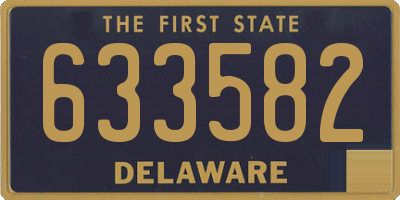DE license plate 633582