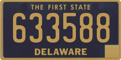 DE license plate 633588