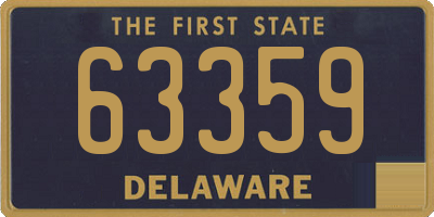DE license plate 63359