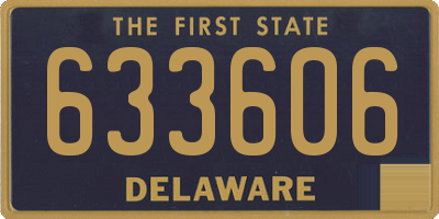 DE license plate 633606