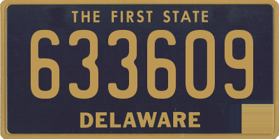 DE license plate 633609