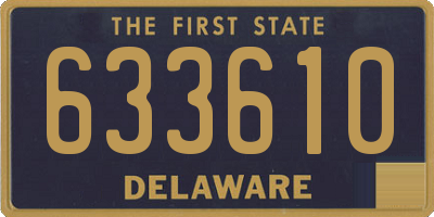 DE license plate 633610