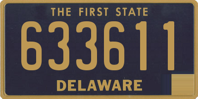 DE license plate 633611
