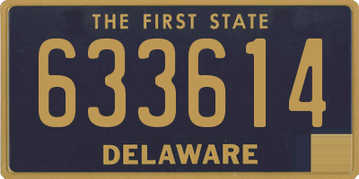 DE license plate 633614