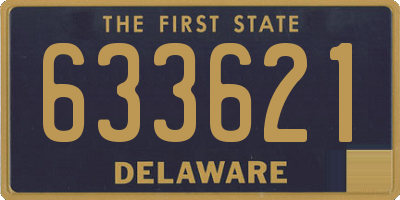 DE license plate 633621