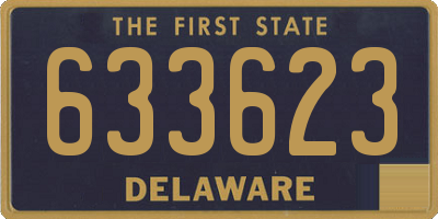 DE license plate 633623