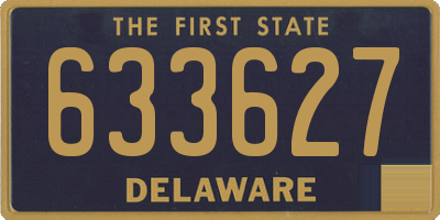 DE license plate 633627