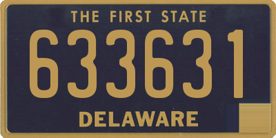 DE license plate 633631